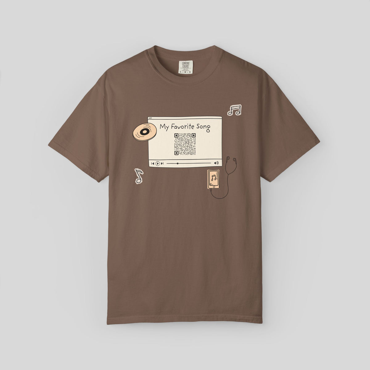 Custom Song QR Code Shirt