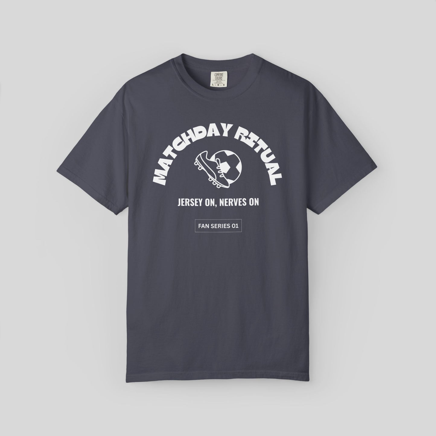 Matchday Ritual Soccer Shirt,Soccer Lover Streetwear Comfort Colors Tee, Fan Series Game Day T