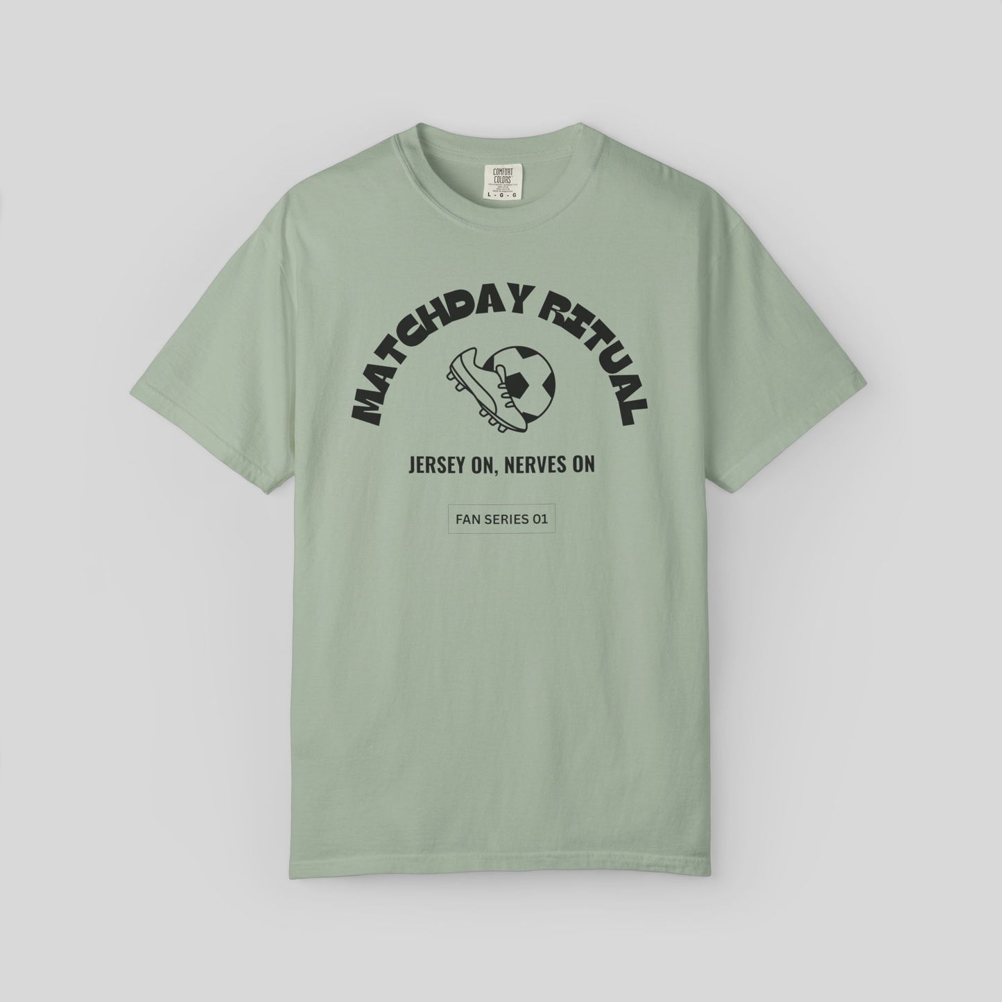Matchday Ritual Soccer Shirt,Soccer Lover Streetwear Comfort Colors Tee, Fan Series Game Day T